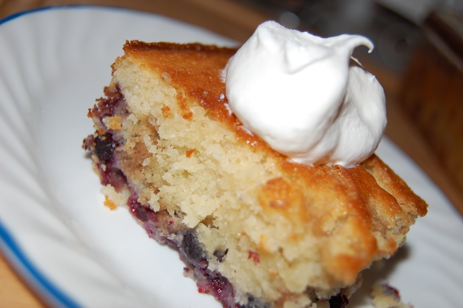 Homemade Happiness Blueberry Buckle Cake