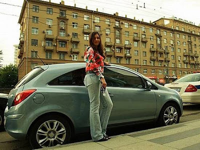 Pretty Beautiful Russian Girls and Their Cars