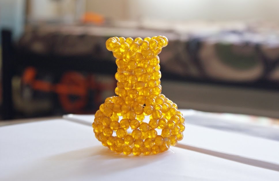 A Home Symphony DIY beaded vase