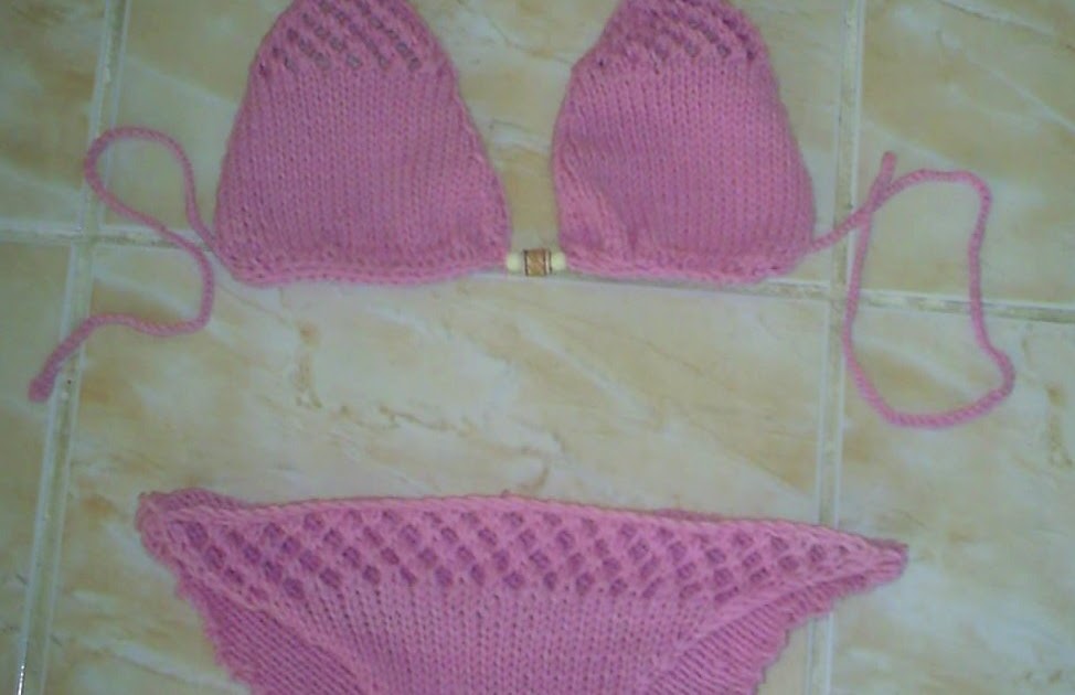 Knitting Addict Knitted Bikini