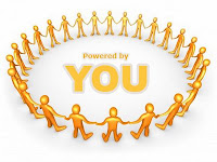 Source by Google images A personal learning network picture of people holding hands in a circle and it says power by YOU in the middle of the circle.