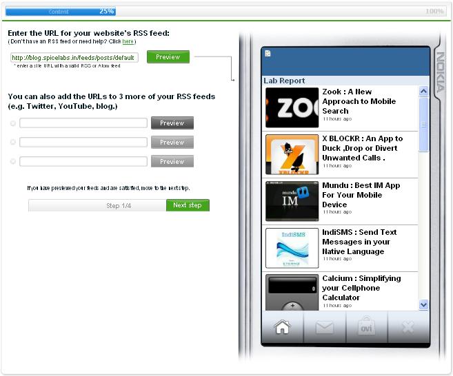 Ovi App Wizard