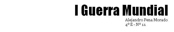 I Guerra Mundial