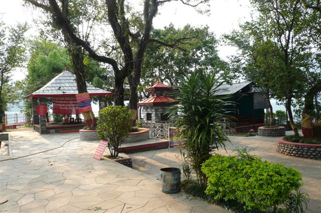 Divine presence on island at centre of Fewa Lake