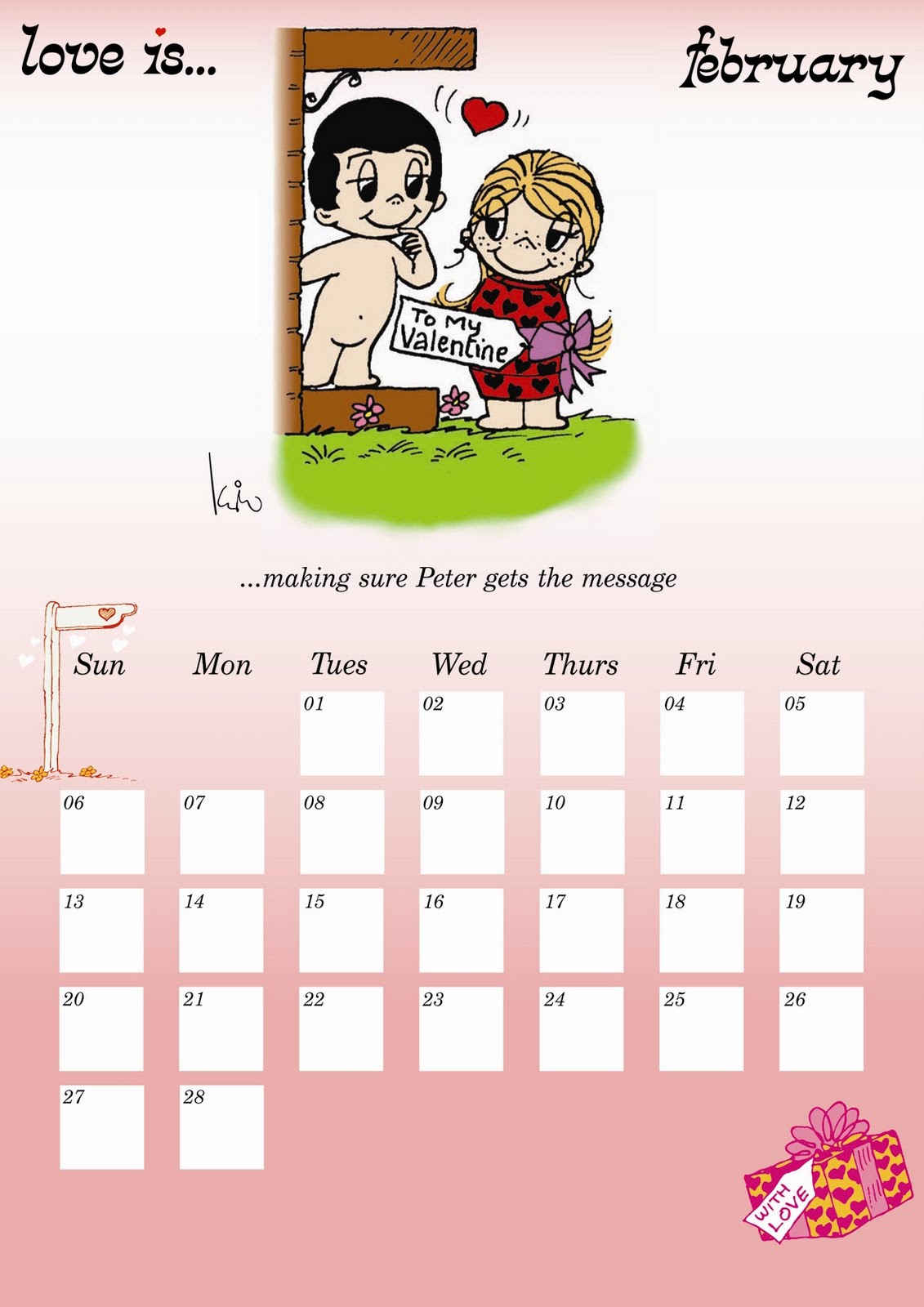 Sweet Craftiness Review Love is... calendar from www.itsyourstory.co.uk