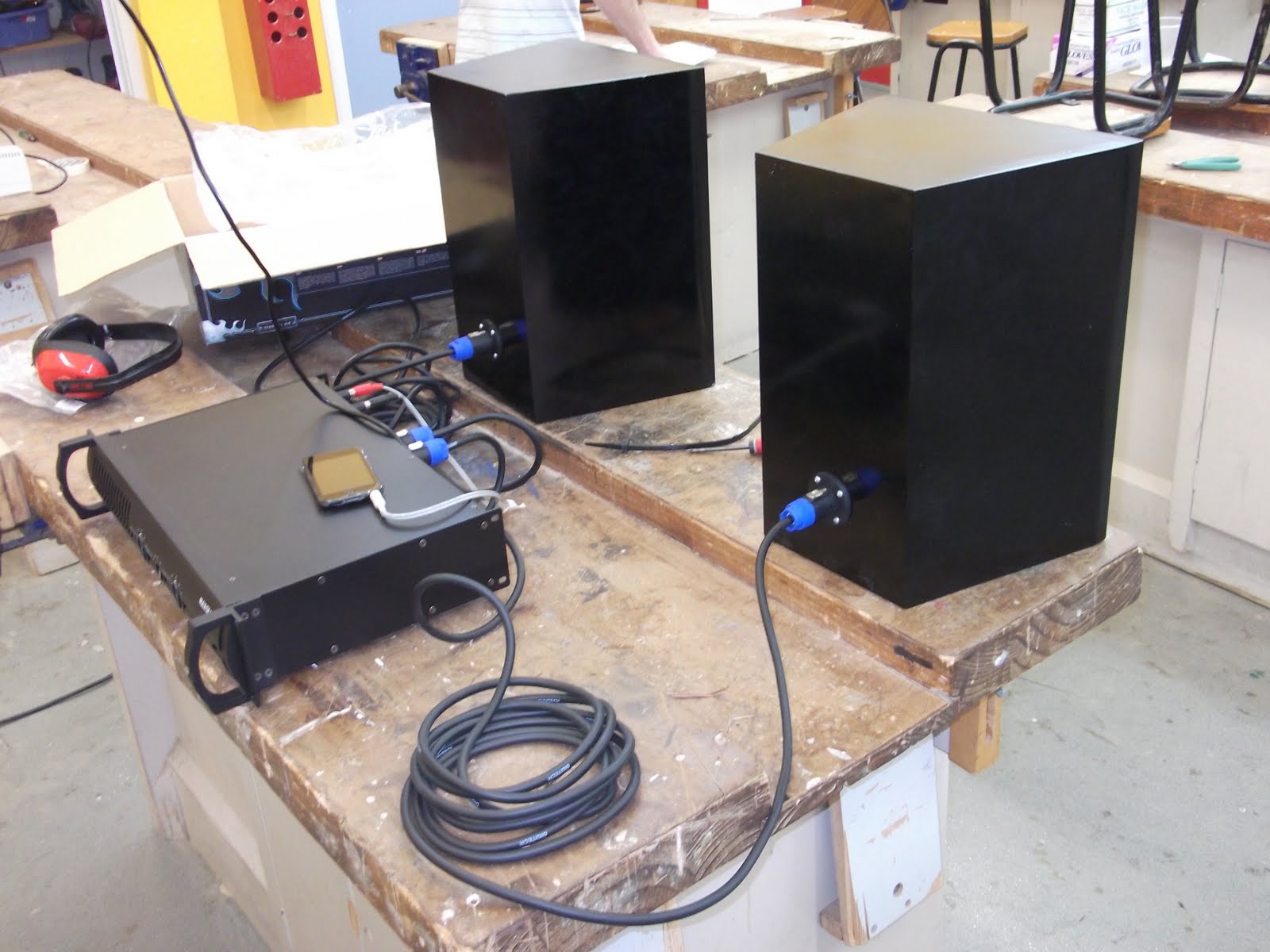 Speaker Design PICS TESTING SPEAKERS AND TUNING PORT