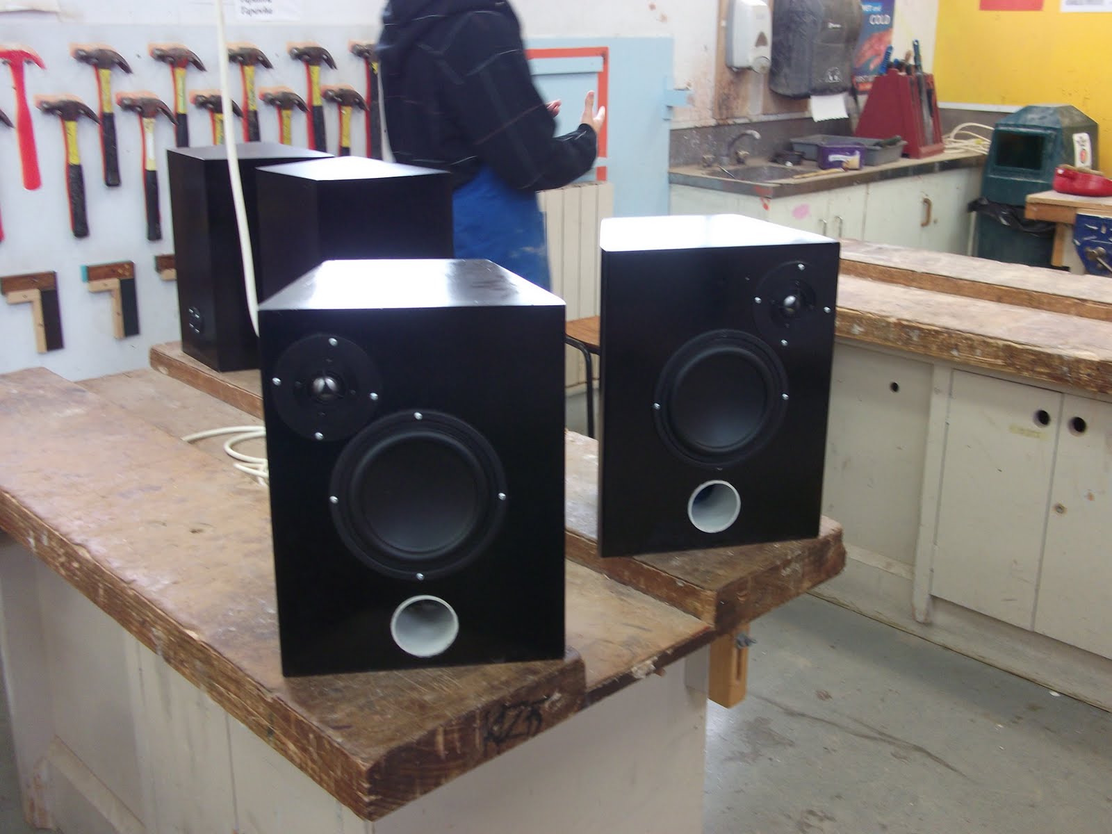 Speaker Design PICS TESTING SPEAKERS AND TUNING PORT