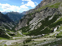 Looking down the other side of the Stelvio
