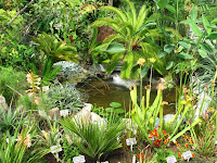 Inside Plastic House Lullington Castle gardens