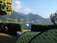 Our campsite at Dervio, Lake Como