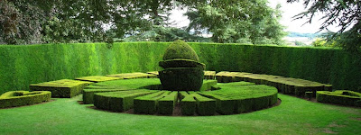Sun dial garden at Ascot House