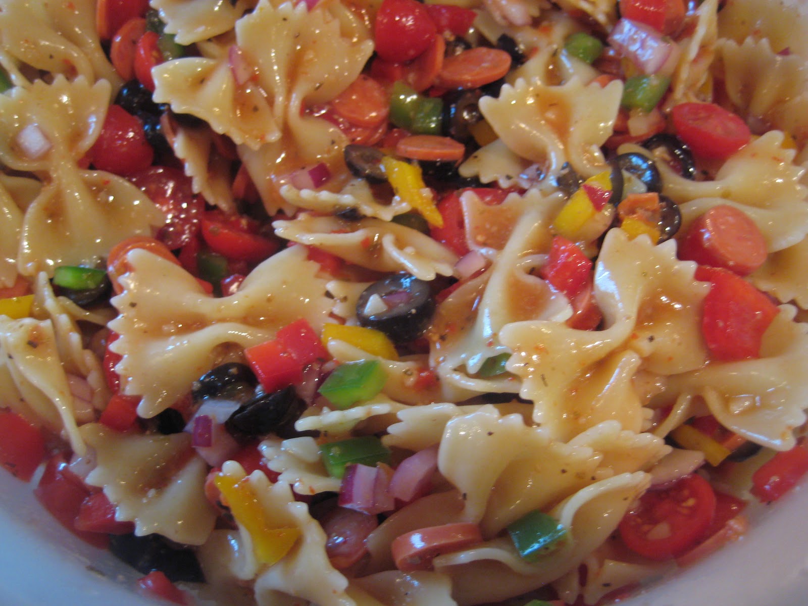 From Scratch Roasted Red Pepper Italian Salad