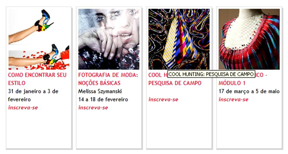Cursos de moda