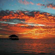 Coucher de Soleil aux Maldives!