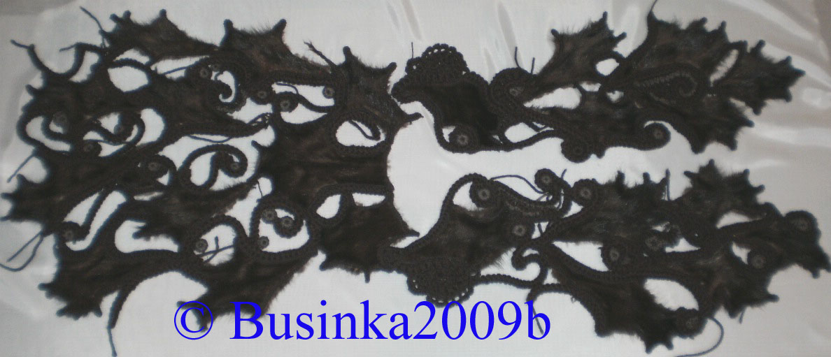 кусочков меха норки (крючок). - Арт-shop