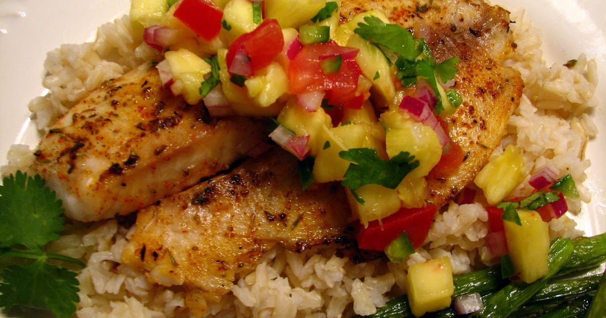 Lynda's Recipe Box Spicy Tilapia with Pineapple Salsa