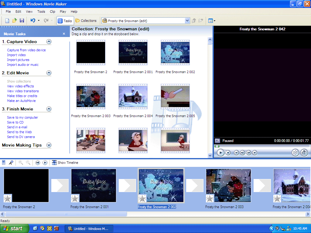 WINDOWS MOVIE MEKER windows movie meker: