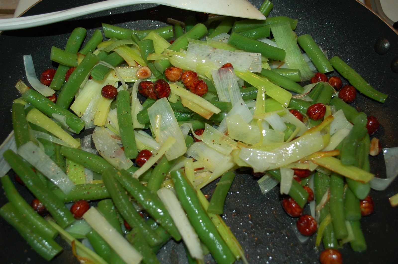 The Spice Garden Green Beans, Leeks, and Hazelnuts