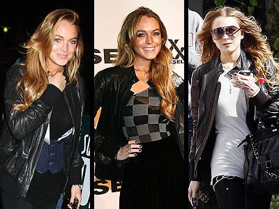 Lindsay Lohan black leather lindsay lohan skinny jeans. Lindsay Lohan black leather