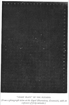 Chart Plate of the Pleiades, taken at ROG and reproduced in E. Walter Maunder's 'Royal Observatory, Greenwich: a Glance at its History and Work' (1900).