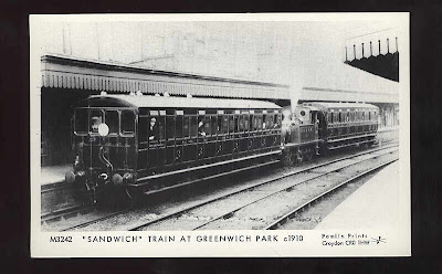 Sandwich train at Greenwich Station, c.1910.