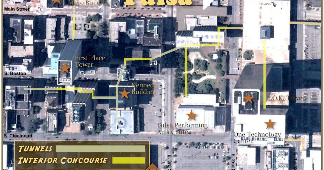 Downtown Tulsa Underground Tunnels Oklahoma Traveler
