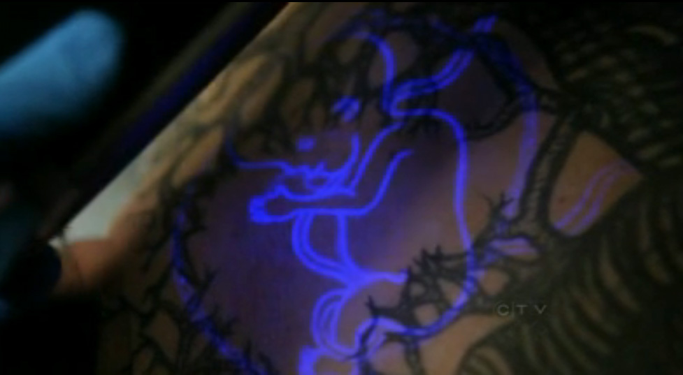 invisible ink tattoo. invisible ink tattoo. as