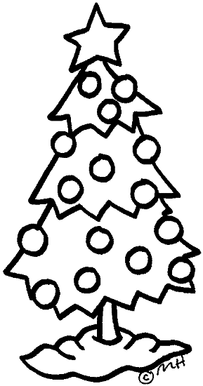 White Christmas Tree Clip Art