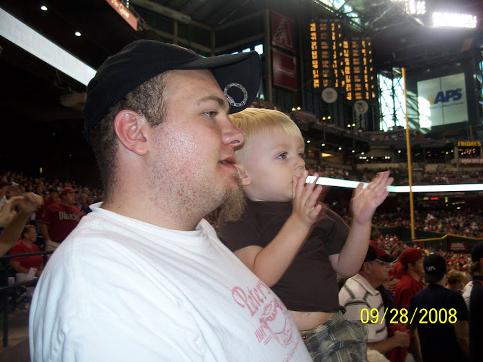 At the baseball game