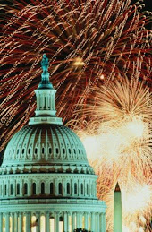 Fireworks over the Capitol Building