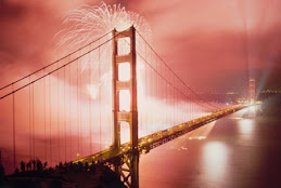 Fireworks over the Golden Gate