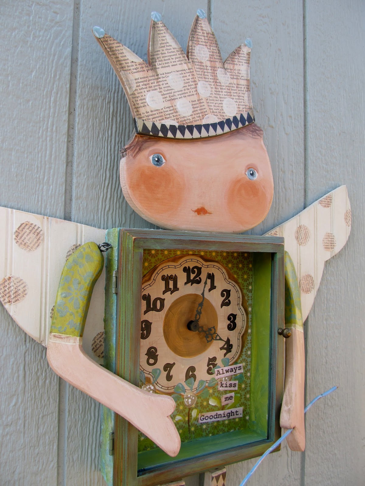Cottage Hill Fairy Nursery Wall Clock