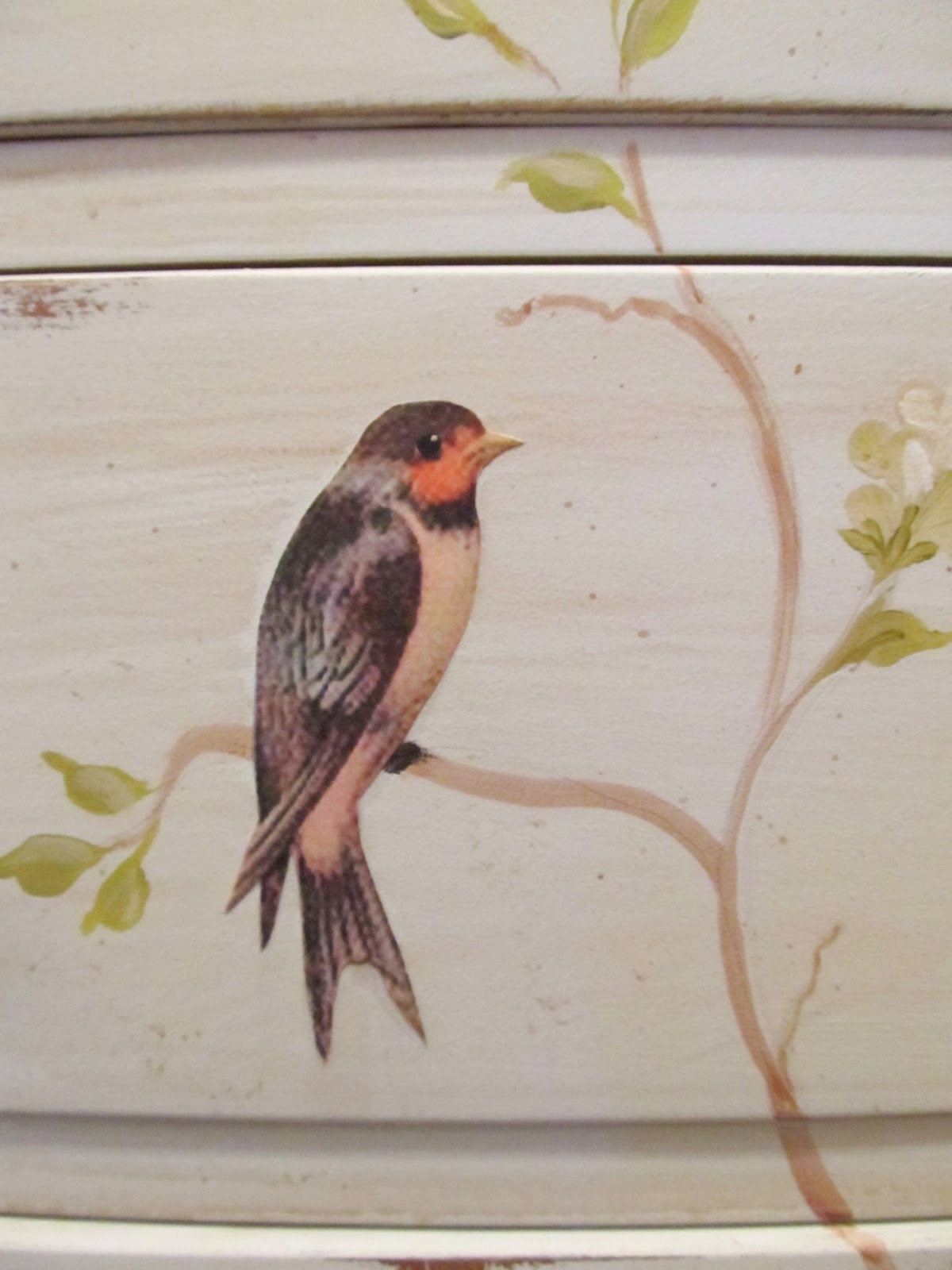 Cottage Hill Bow Front Bird Chest