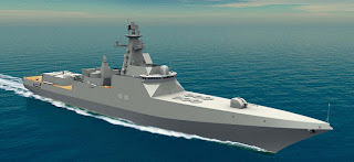 Desain kapal jenis Destroyer/Perusak buatan Rusia yang direncanakan