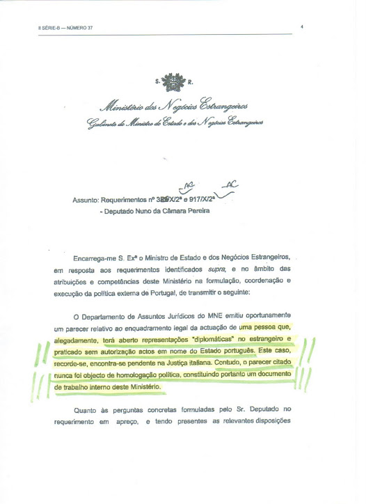 GAZZETTA UFFICIALE DELLA REPUBBLICA DI PORTOGALLO "DIARIO DA REPUBLICA" DEL 12 MAGGIO 2007- PAG.2