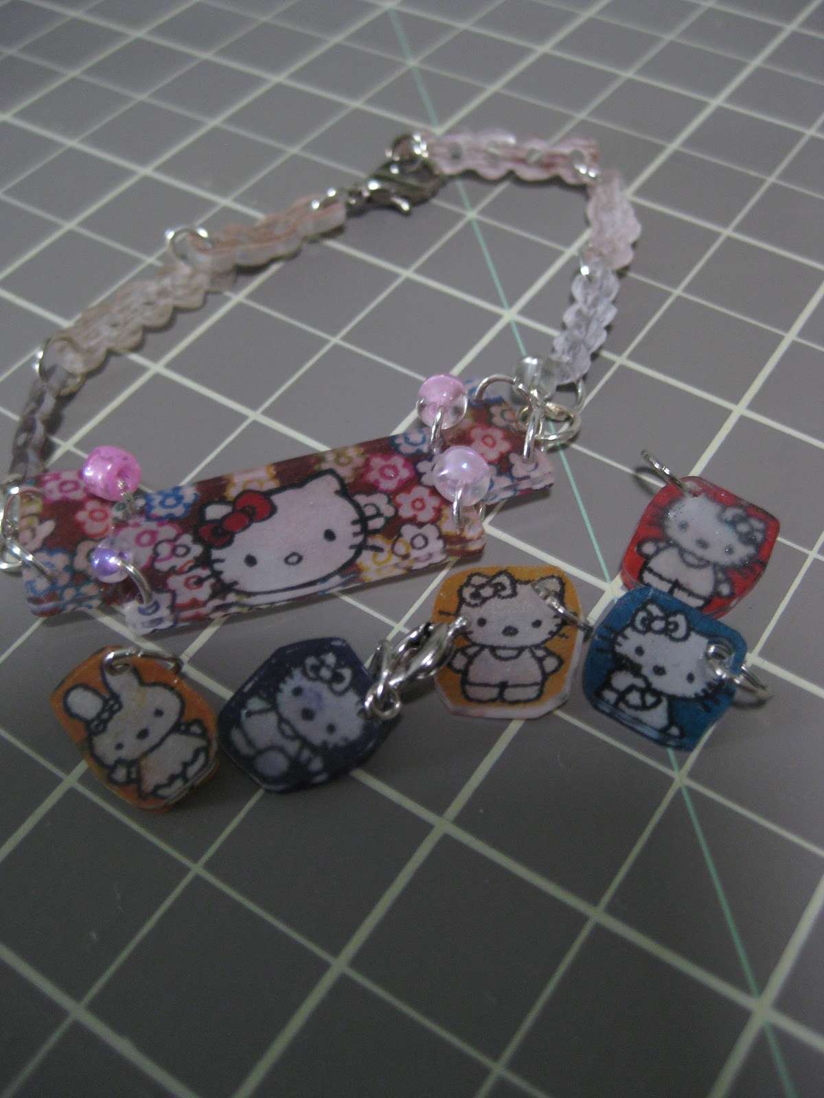 create a work of heart Shrink plastic jewelry