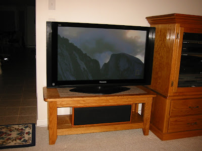 Finished table in family room
