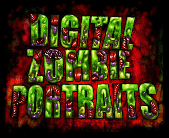 Digital Zombie Portrait Paintings.