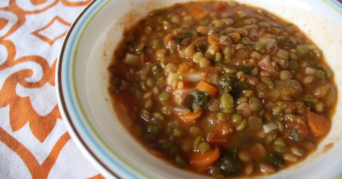 Gnome Sweet Gnome Healthy Recipe Split Pea & Lentil Stew
