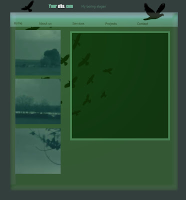 birds layout birds green layout