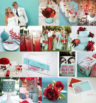 A Wahoo Wedding Tiffany Richmond Blue and Red Decorating Ideas