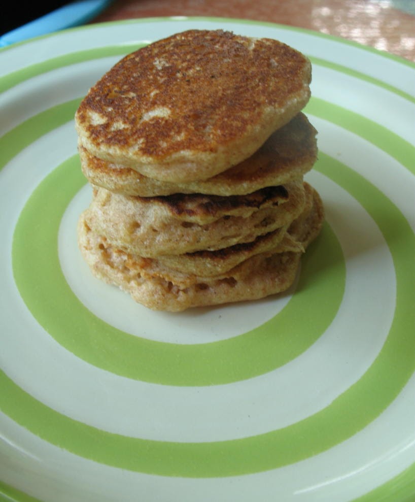 Your baby eats WHAT?! Babyled weaning recipe for Whole Wheat Pancakes