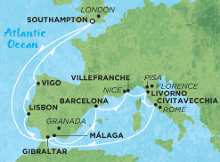 NCL Jade -- Itinerary