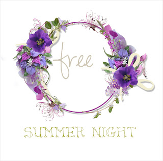 Free Scrap Flower QP & Summer Night