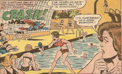 Superman visits Hef's grotto
