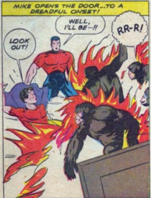 'Well, I'll be?' This dude isn't even fazed by Fire-Apes!!