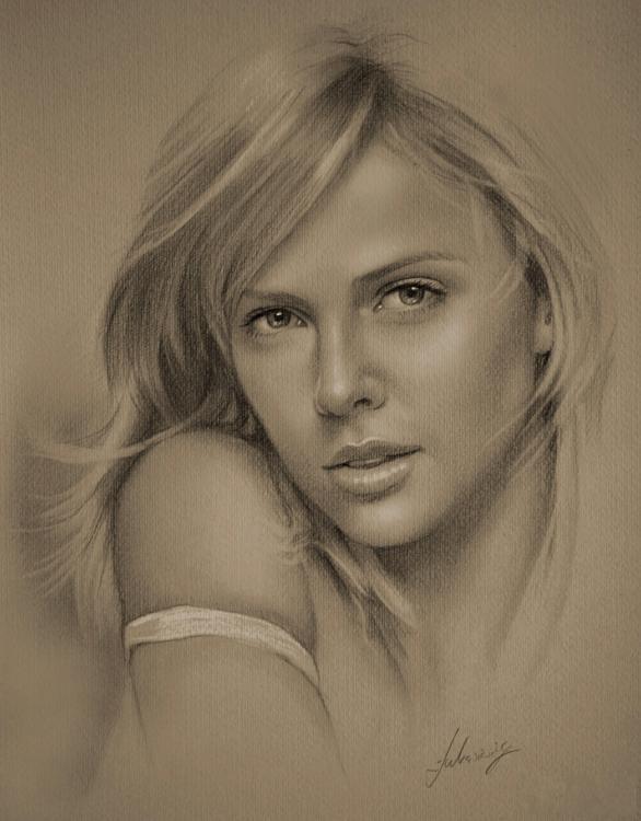 darkwolf101: Pencil Drawings - Celebrities Portraits