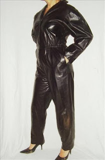 leather jumpsuit lambskin 1980s january