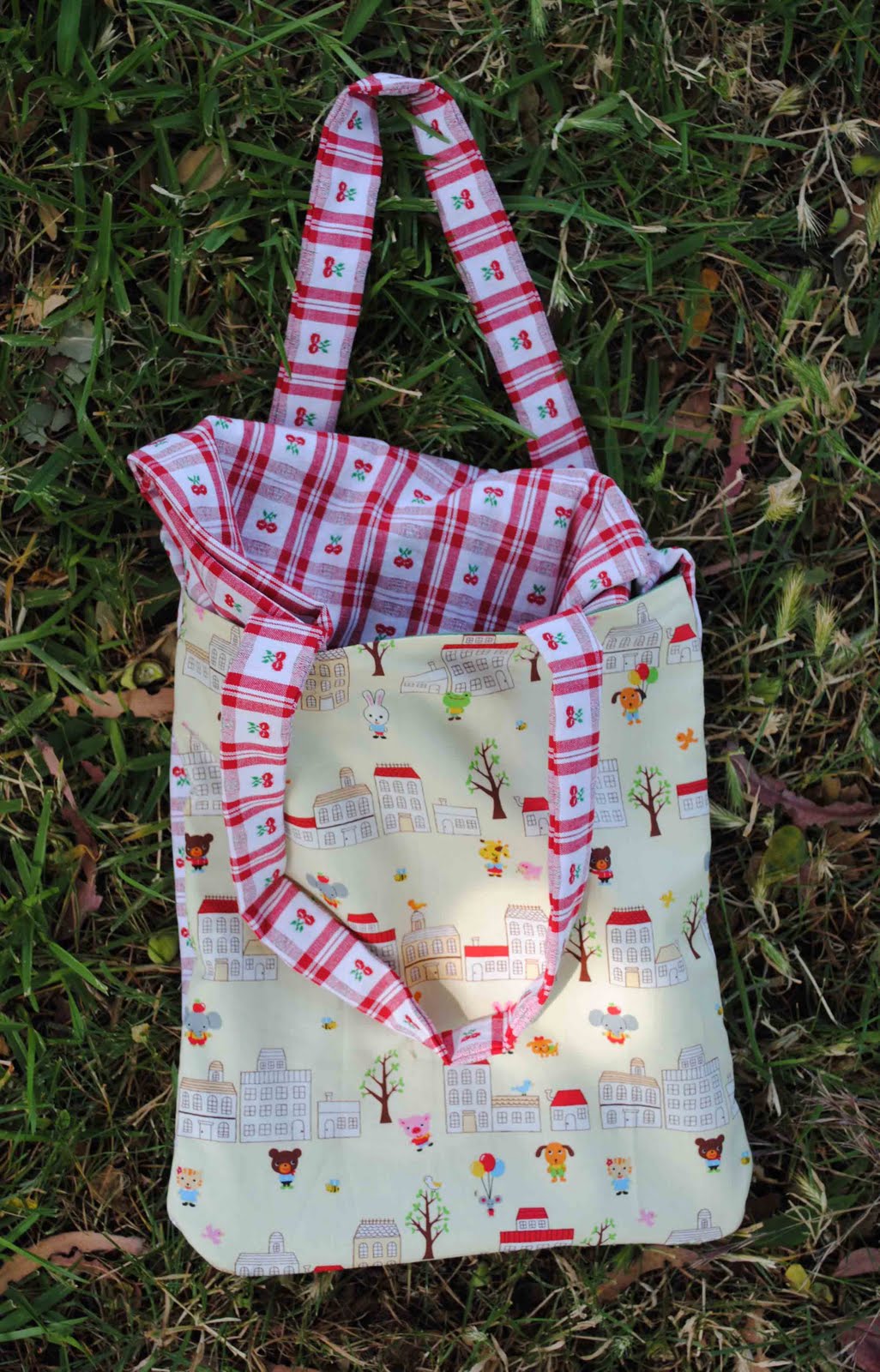 zakka life How To Sew a Picnic Blanket Tote