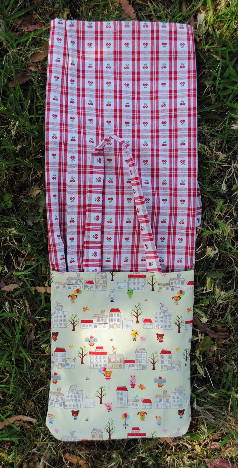 zakka life How To Sew a Picnic Blanket Tote